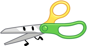 This is the Avatar Image for the Scissors (BFDI) AI Voice and Text to Speech Generator